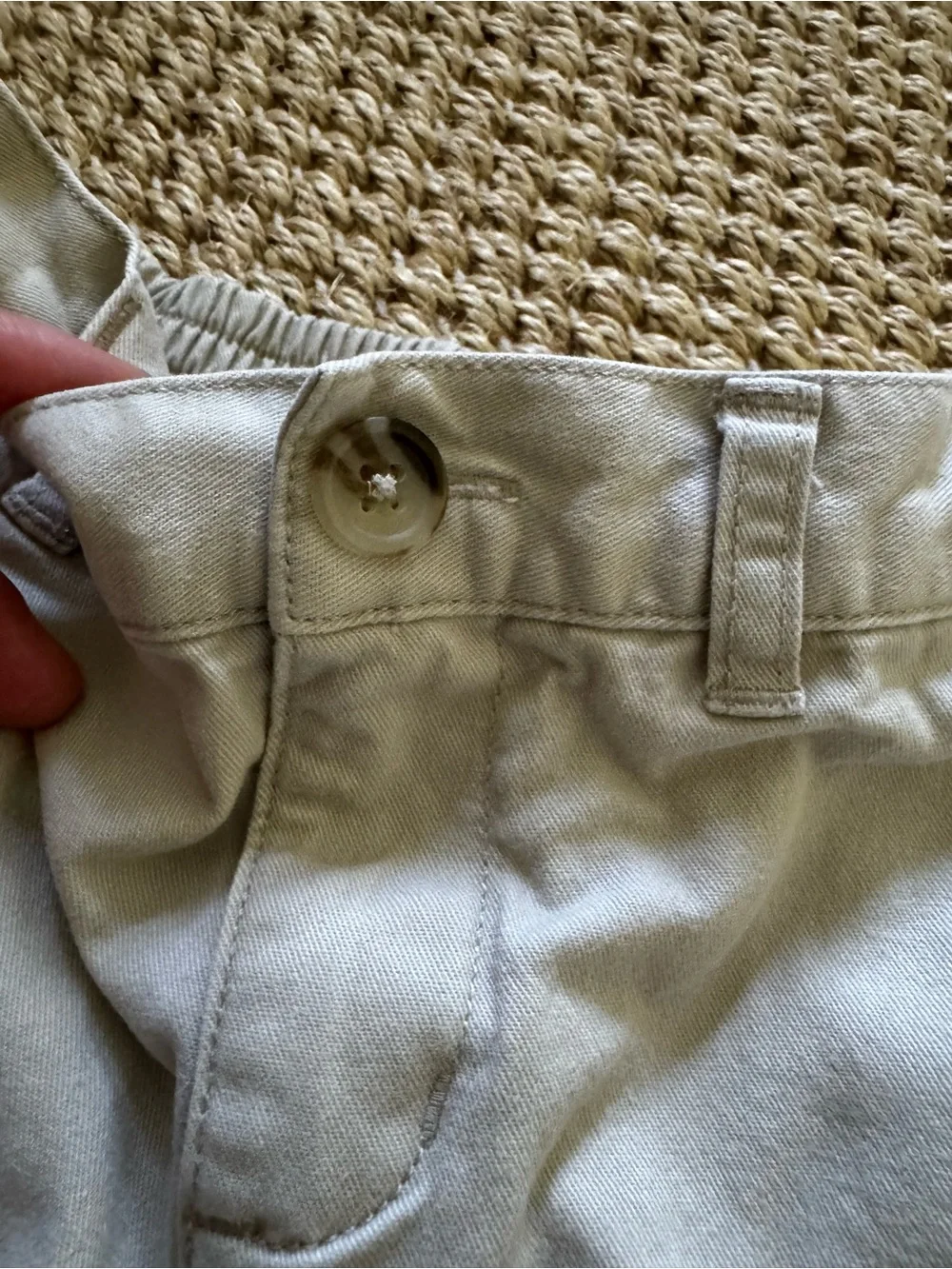 Ralph Lauren Baby Classic Chino Bottoms in Light khaki stone